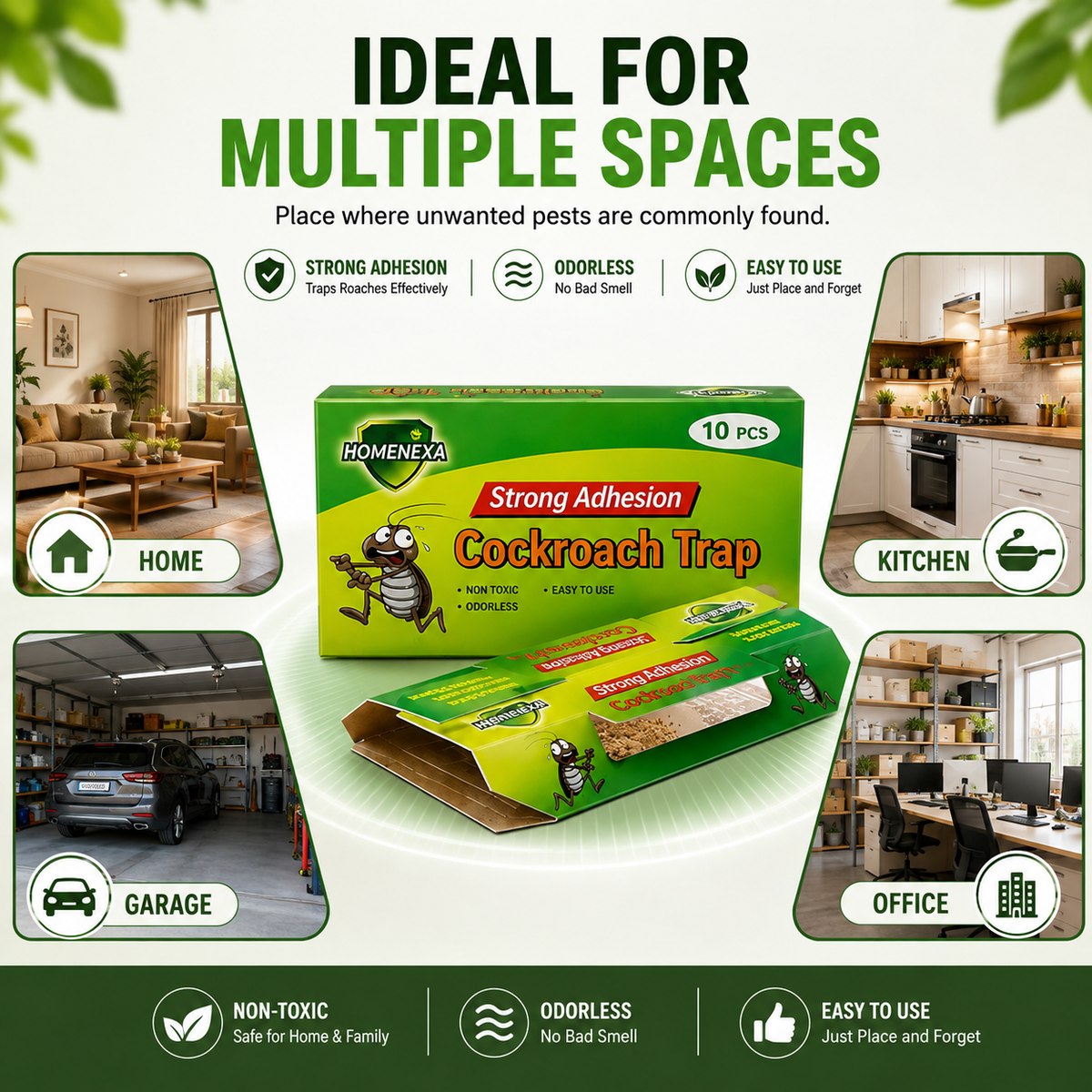 Cockroach killer trap chemical free