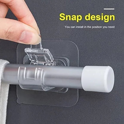 Drill-Free Curtain & Towel Rod Holder
