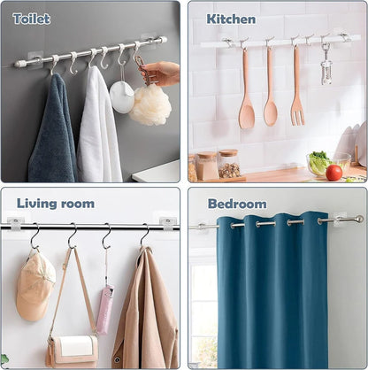 Drill-Free Curtain & Towel Rod Holder