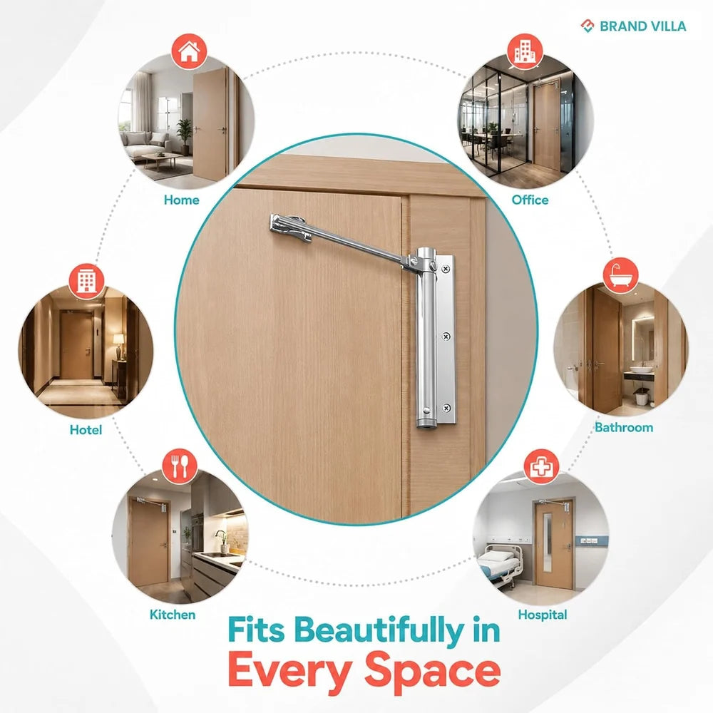 Universal Automatic Door Closer for Home & Office