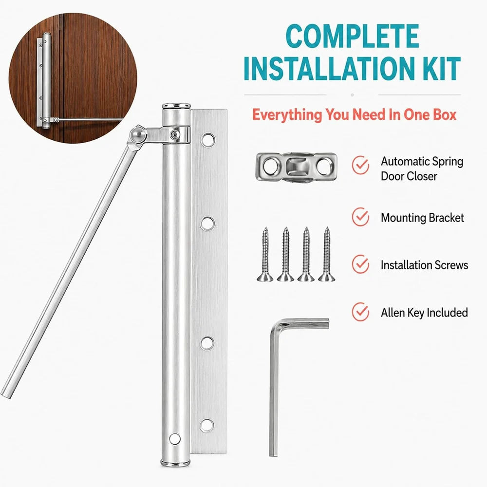 Universal Automatic Door Closer for Home & Office